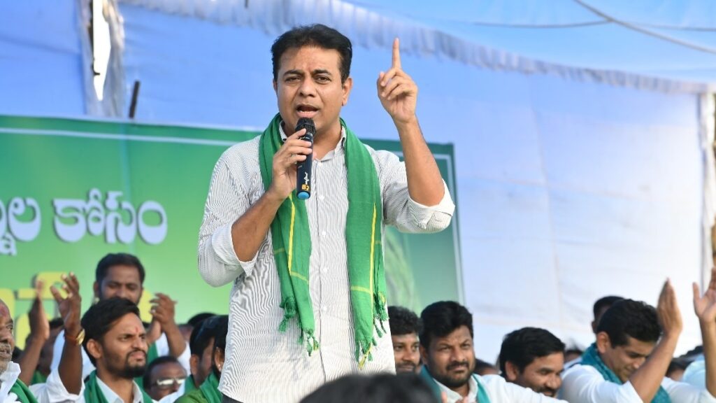 KTR Slams Congress Leaders for Ignoring the Farmers