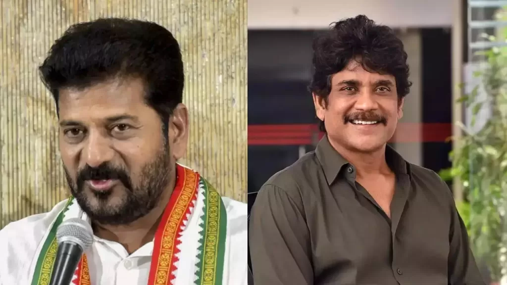 Tollywood meeting with Revanth Reddy Nagarjuna suddenly shocked