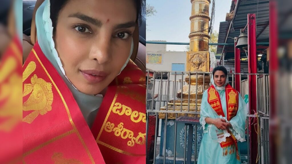 Priyanka Chopra at Chilkur Balaji Temple