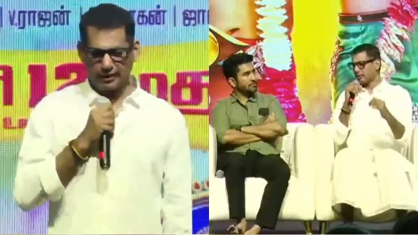 Vishal Looks Unwell at Madagajaraaja Event