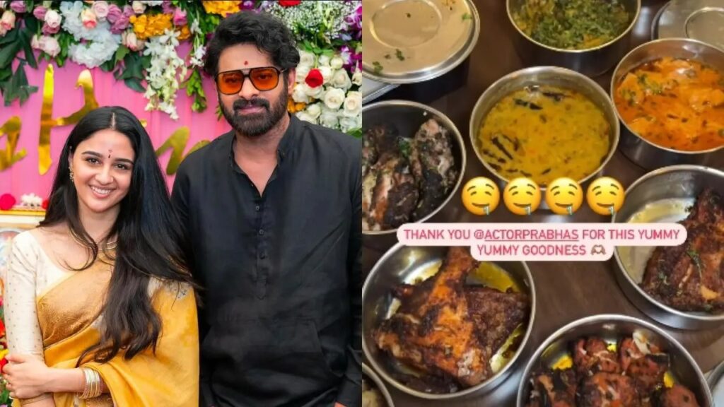 Prabhas Surprises Immanvi with Tasty Food