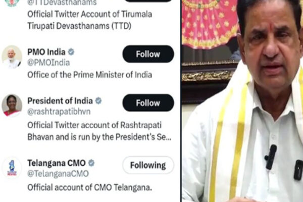 TTD Chairman BR Naidu is following Meenakshi Chaudhary