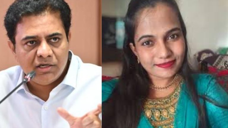 Asha priya post on KTR BRS
