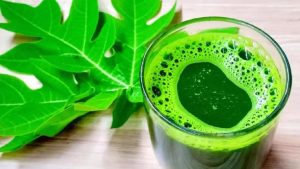 Papaya leaf juice may offer several health benefits