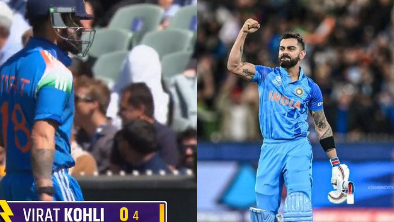 Virat Kohli gets out for a duck again