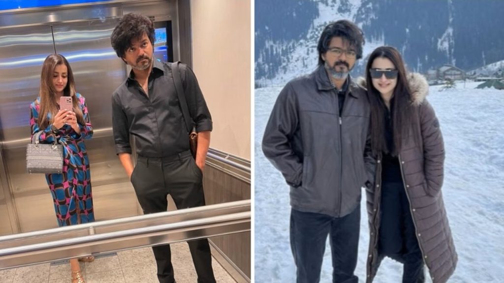 Trisha Vijay in the same bedroom