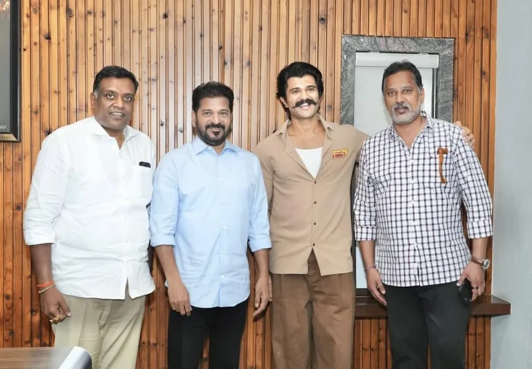 Vijay Deverakonda with CM Revanth Reddy at his Residence
