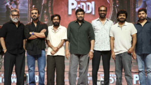 chiranjeevi for pedda successmeet