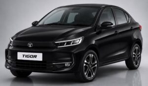 2026 Tata Tigor Facelift Rendering Black