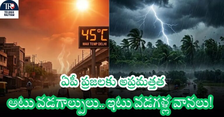 AP Weather: ఏపీ ప్రజలకు అప్రమత్తత: అటు వడగాల్పులు.. ఇటు వడగళ్ల వానలు!
