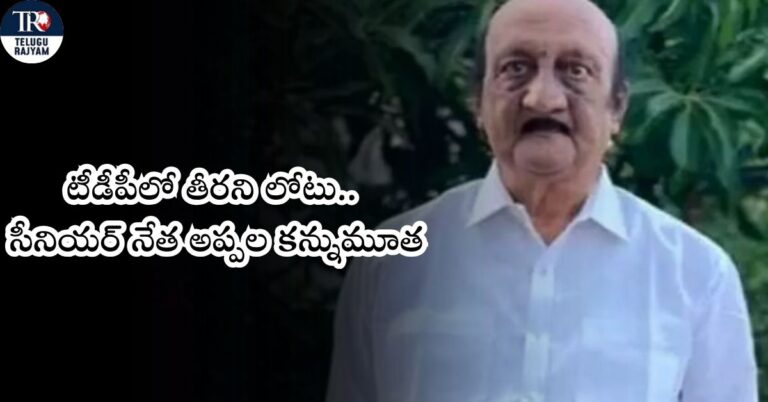Appala Narasimha Raju: టీడీపీలో తీరని లోటు.. సీనియర్ నేత అప్పల నరసింహరాజు కన్నుమూత
