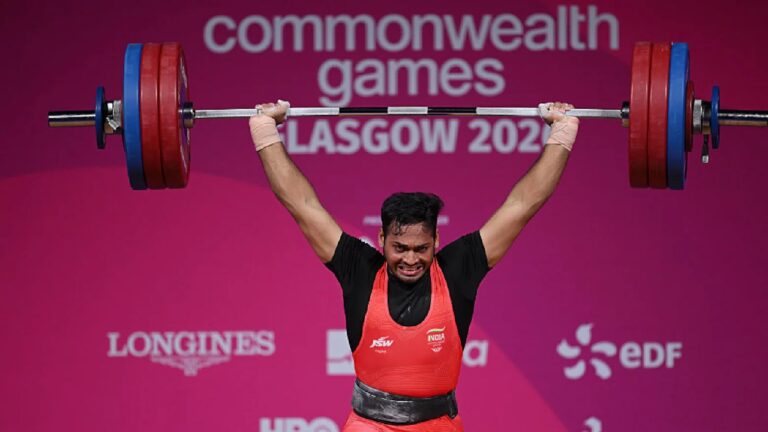 Ajay Babu celebrates silver medal win
