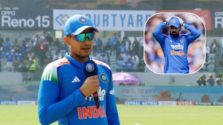IND vs ENG రెండో వన్డే: కేఎల్ రాహుల్‌పై వేటు.. ఎందుకంటే..? | ఇంగ్లండ్‌తో కార్డిఫ్‌లో జరిగే రెండో వన్డేలో కేఎల్ రాహుల్ ఆడకపోవడానికి గల కారణాన్ని శుభ్‌మన్ గిల్ వెల్లడించాడు.