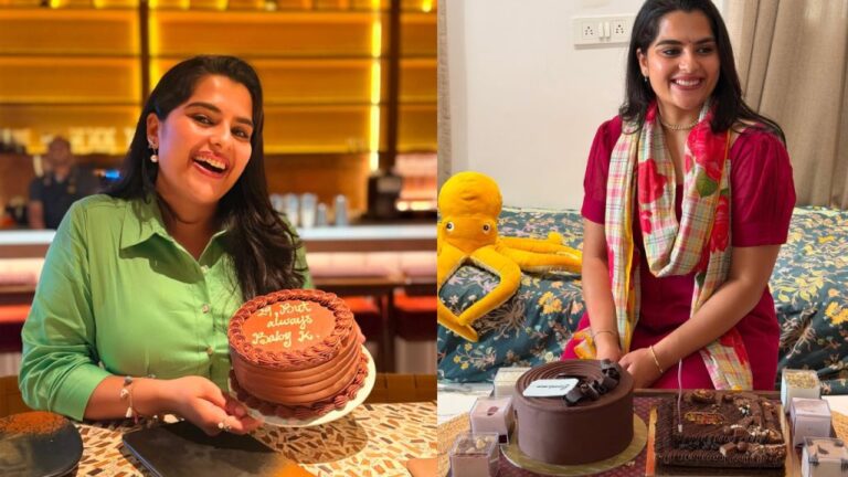 Kavya and Kalyanram posing together