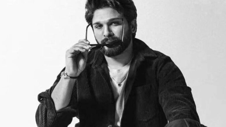 Allu Arjun looking at camera