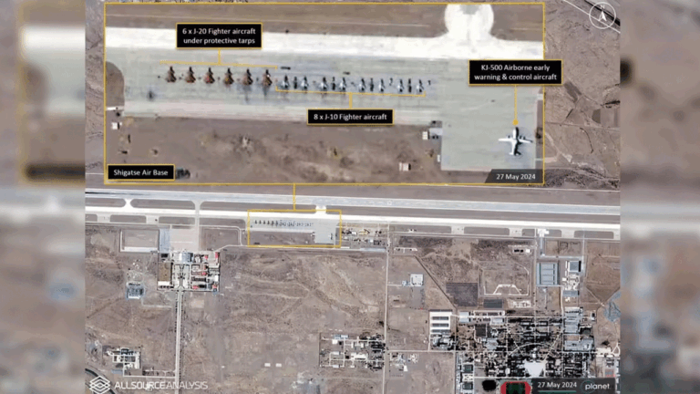 Chinese fighter jets near Indian airbases