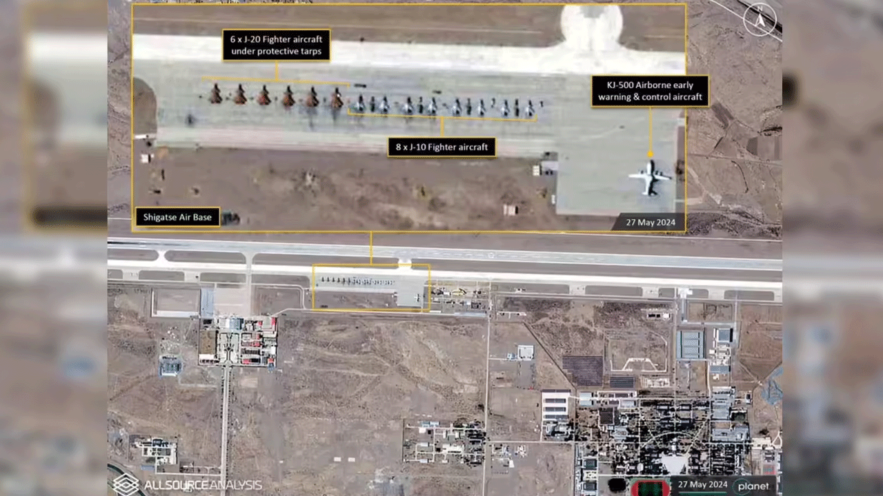 Chinese fighter jets near Indian airbases