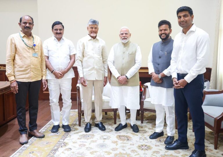 Narendra Modi and Chandrababu Naidu meeting