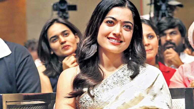 Rashmika Mandanna looking at camera