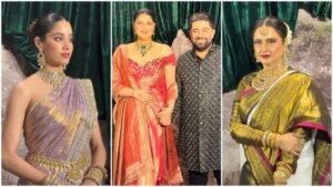 అన్షులా కపూర్: రేఖ నుండి జాన్వీ, రిసెప్షన్‌లో ఉత్తమ దుస్తులు ధరించిన తారలు