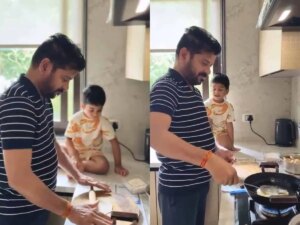 వీడియో: మ‌న‌వ‌డి కోసం పూరీలు చేసిన సీఎం