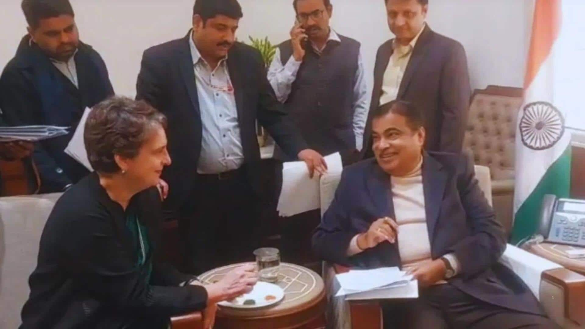 Nitin Gadkari meeting with MPs