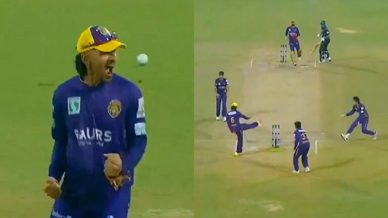 delhi premier league runout stuns fans